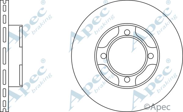 APEC BRAKING Jarrulevy DSK324